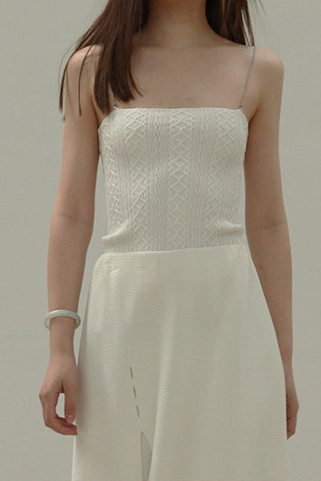SWAYING/KNIT Silk Chain Camisole SW211SZ56 PS13